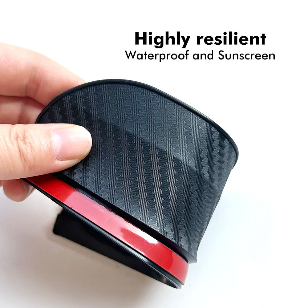 2Pcs Car Rearview Mirror Rain Eyebrow Carbon Fiber Sun Visor Shade Cover Protector Car Mirror Accessories Rainproof Blades