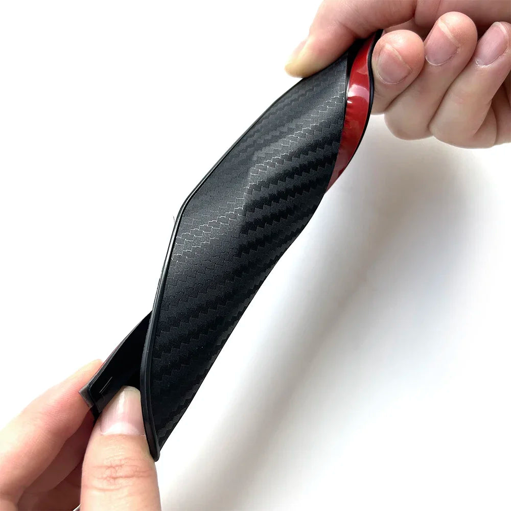 2Pcs Car Rearview Mirror Rain Eyebrow Carbon Fiber Sun Visor Shade Cover Protector Car Mirror Accessories Rainproof Blades