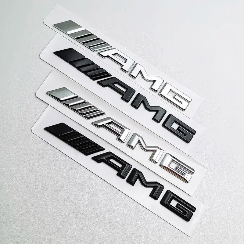 3D ABS AMG Letter Emblem Car Trunk Badge Sticker for Mercedes Benz W204 W205 W176 W177 W212 W213 Replacement Accessories