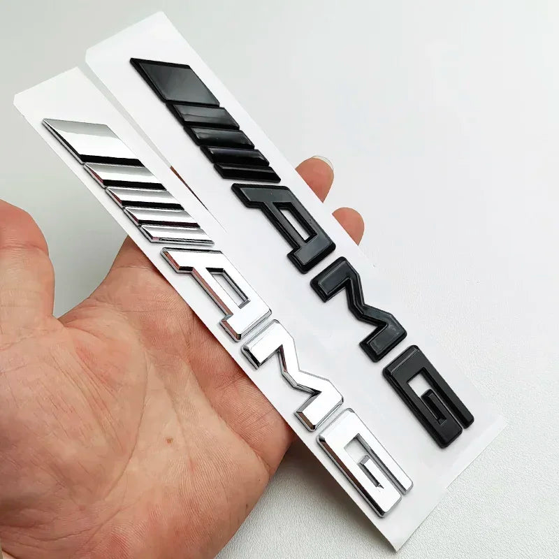 3D ABS AMG Letter Emblem Car Trunk Badge Sticker for Mercedes Benz W204 W205 W176 W177 W212 W213 Replacement Accessories