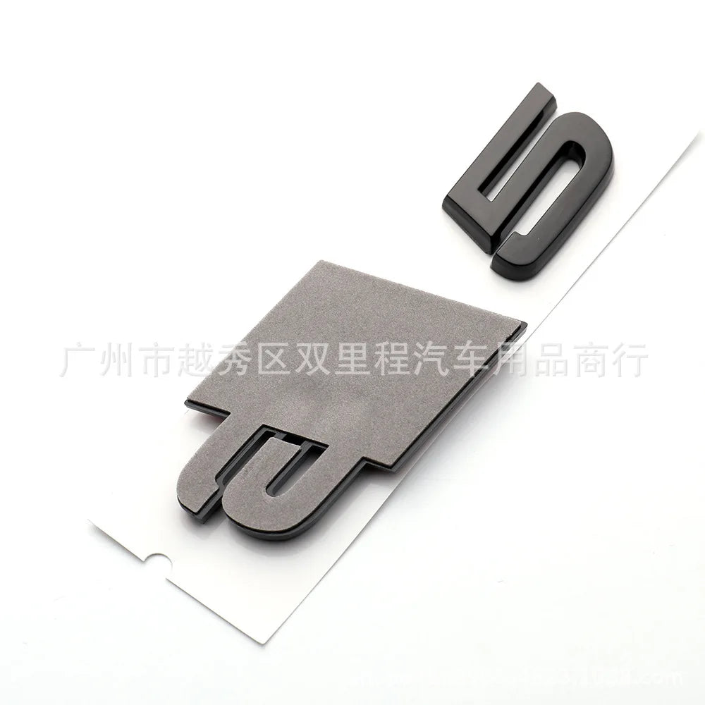 3D ABS Black Car Rear Trunk Emblem Badge Decal for S3 S4 S5 S6 S7 S8 Logo Sticker Accrssorie