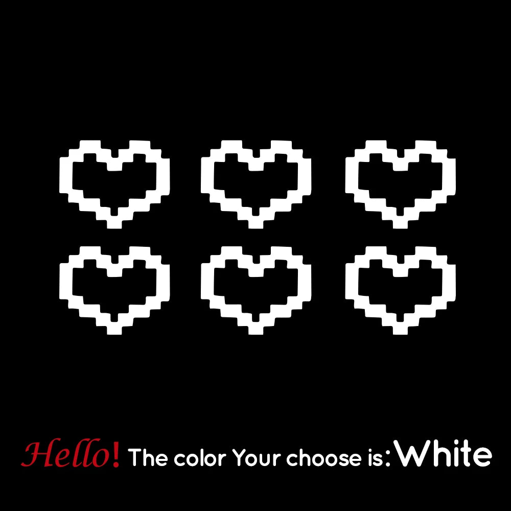 Mosaic Heart Love Car Stickers for Car Window Decor Waterproof Heart Sticker for Car / Laptop / Window / Motorcycle Vinyl Decal