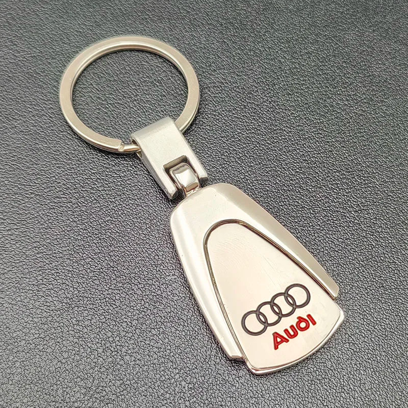 Leather Metal Keyring Logo Car Keychain for Audi A3 A4 A5 A6 A7 A8 A1 A2 Q3 Q4 Q5 Q7 S3 S4 S5 S6 S7 TT S Line Auto Accessories