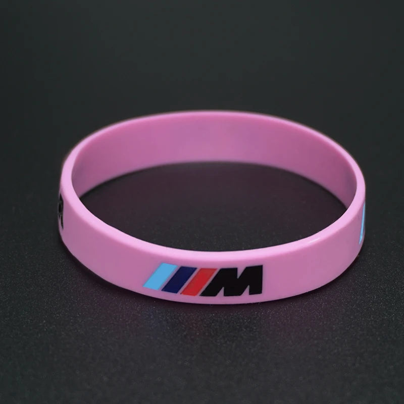 M Power Car Badges Silicone Rubber Wristband Flexible Bracelet Sports Bangle for BMW M2 M3 M5 X1 X3 X5 X6 E46 E39 E36 E60 Seires