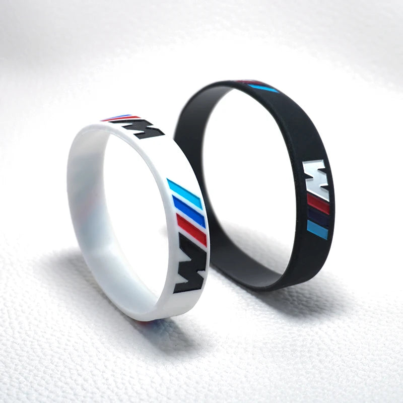 M Power Car Badges Silicone Rubber Wristband Flexible Bracelet Sports Bangle for BMW M2 M3 M5 X1 X3 X5 X6 E46 E39 E36 E60 Seires