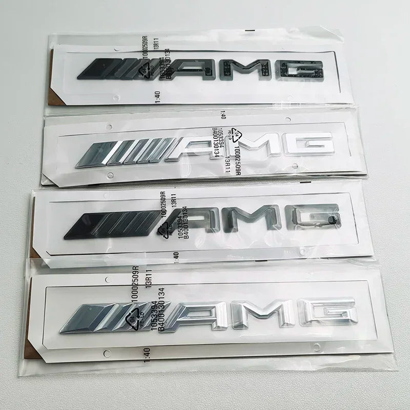 3D ABS AMG Letter Emblem Car Trunk Badge Sticker for Mercedes Benz W204 W205 W176 W177 W212 W213 Replacement Accessories