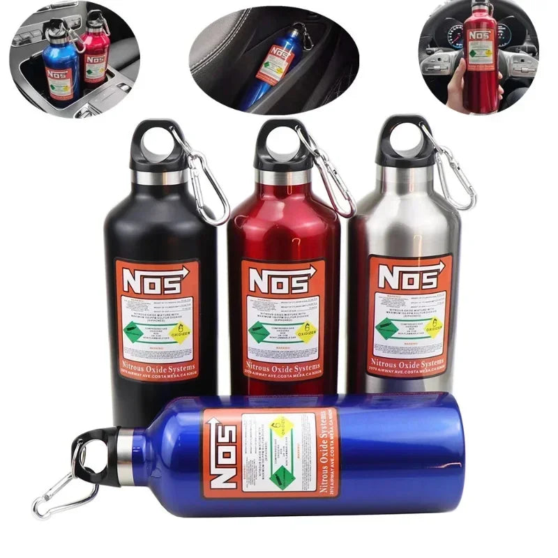Car Insulation Cup NOS Nitrogen Cylinder Vacuum Stainless Steel Kettle 500 Ml Capacity Travel Sports Bottle Water Cup Ornaments