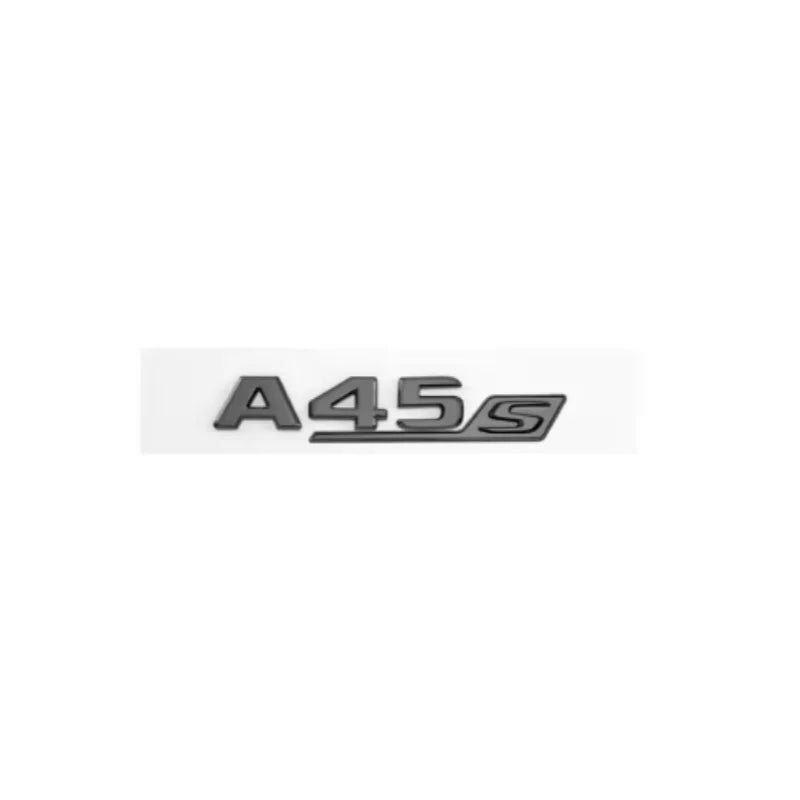 3D ABS Chrome Black Logo A35S A45S Emblem Letters Badge Car Sticker for Mercedes Benz A45S AMG W176 W177 Accessories​