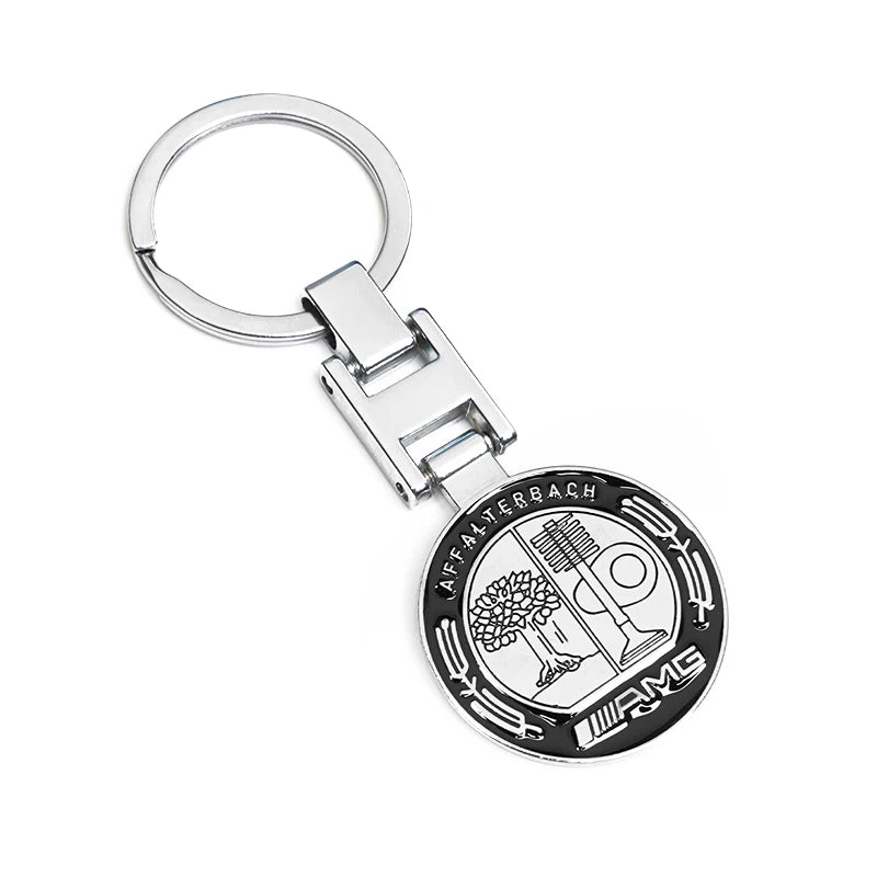Car Emblem Keychain Metal Key Ring Accessories for Brabus Mercedes Benz AMG Smart W205 C300 W203 W206 W108 W124 W126 W140