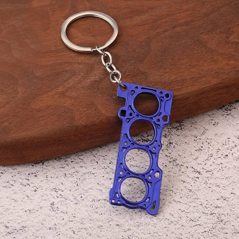 Creative Gear Head Keychain Speed Gearbox Keyring for Car Key Turbo Hub Brake Disc Pendant Shock Absorber Keys Holder Chain Ring