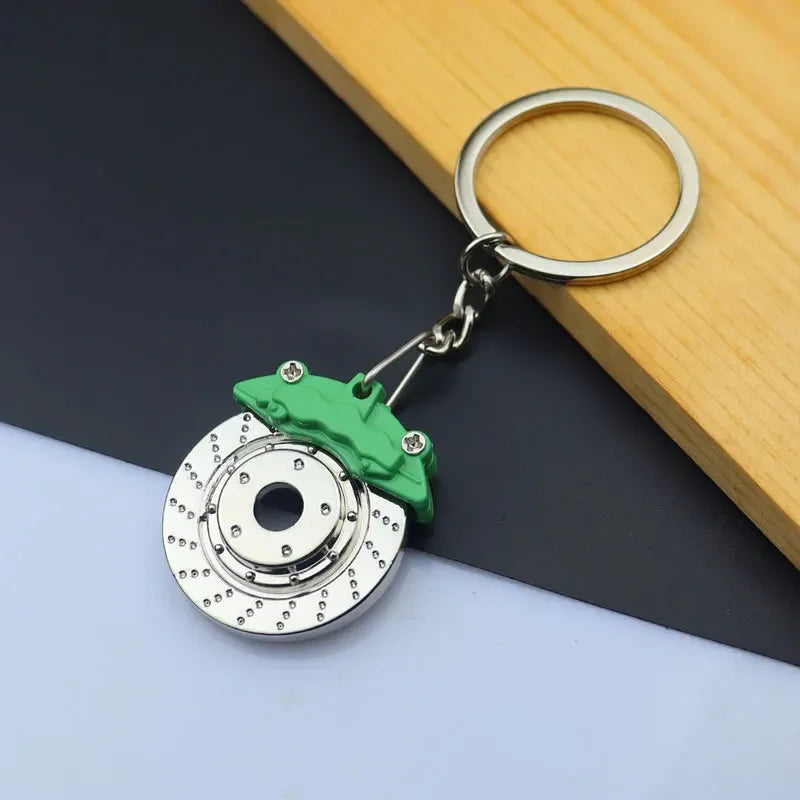 Creative Gear Head Keychain Speed Gearbox Keyring for Car Key Turbo Hub Brake Disc Pendant Shock Absorber Keys Holder Chain Ring