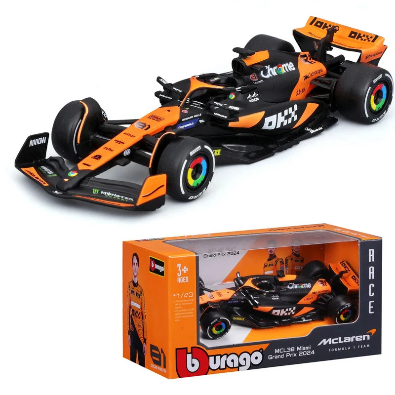 New 2024 B F1 1:43 Bwt Alpine A524 Two Color Blue Pink Alloy Miniature Diecast Model #10 #31 Formula Car Model Toys Gift