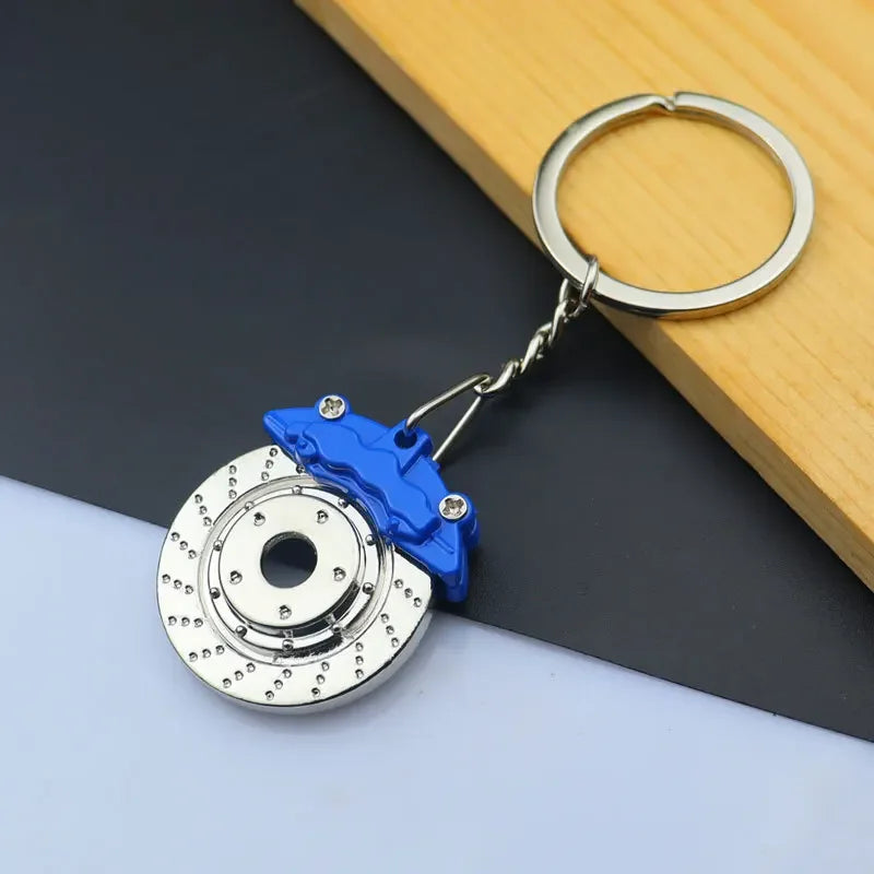 Creative Gear Head Keychain Speed Gearbox Keyring for Car Key Turbo Hub Brake Disc Pendant Shock Absorber Keys Holder Chain Ring