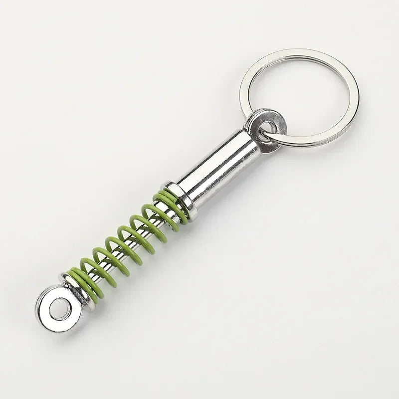 Creative Gear Head Keychain Speed Gearbox Keyring for Car Key Turbo Hub Brake Disc Pendant Shock Absorber Keys Holder Chain Ring