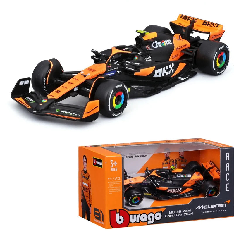 New 2024 B F1 1:43 Bwt Alpine A524 Two Color Blue Pink Alloy Miniature Diecast Model #10 #31 Formula Car Model Toys Gift