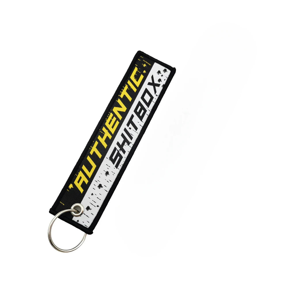 New JDM Racing Japan Keyring Embroidered Nylon Fabric Keychain Moto Keychain Car Key Tags for Nos Initial D Hokkaido Waves