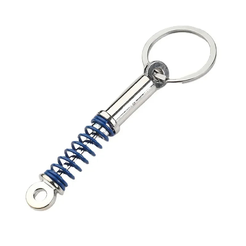 Creative Gear Head Keychain Speed Gearbox Keyring for Car Key Turbo Hub Brake Disc Pendant Shock Absorber Keys Holder Chain Ring