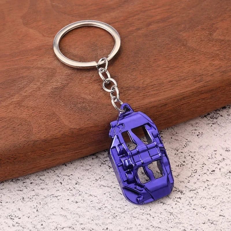 Creative Gear Head Keychain Speed Gearbox Keyring for Car Key Turbo Hub Brake Disc Pendant Shock Absorber Keys Holder Chain Ring