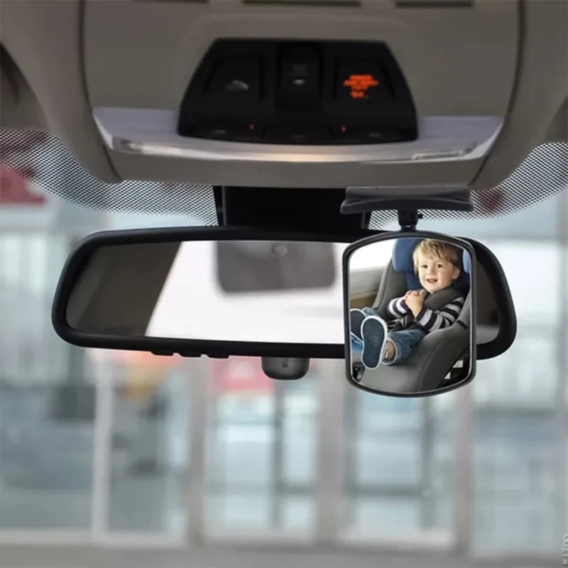 Car Rearview Mirror Children Car Back Seat Baby Mirror 360 Degree Adjustable Automotor Kids Monitor Safety Car Blind Spot Mirror