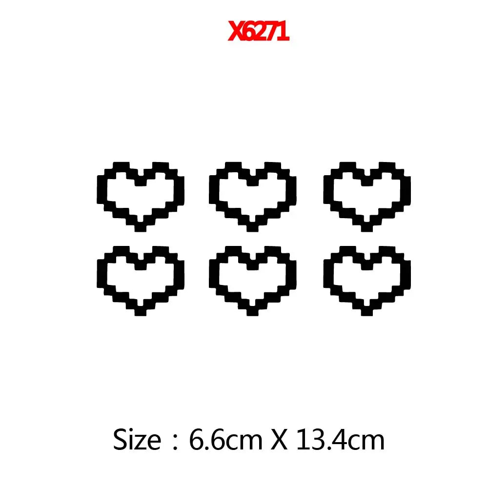 Mosaic Heart Love Car Stickers for Car Window Decor Waterproof Heart Sticker for Car / Laptop / Window / Motorcycle Vinyl Decal