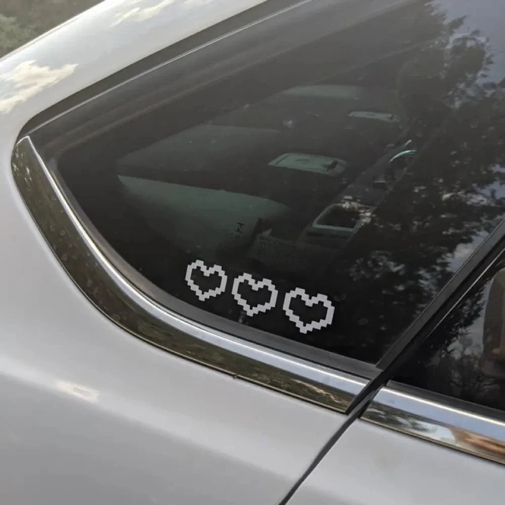Mosaic Heart Love Car Stickers for Car Window Decor Waterproof Heart Sticker for Car / Laptop / Window / Motorcycle Vinyl Decal
