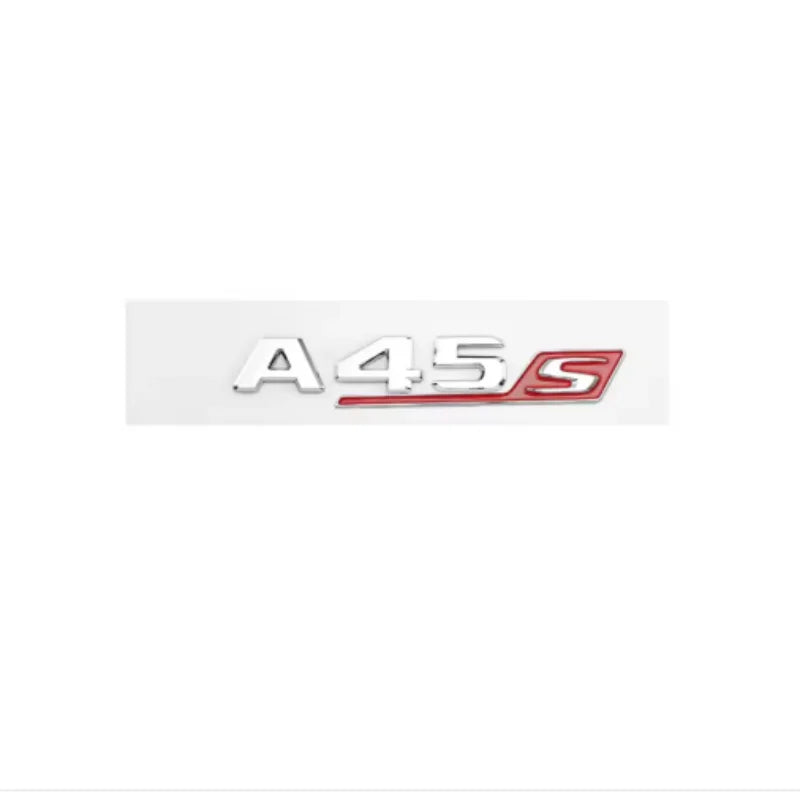 3D ABS Chrome Black Logo A35S A45S Emblem Letters Badge Car Sticker for Mercedes Benz A45S AMG W176 W177 Accessories​