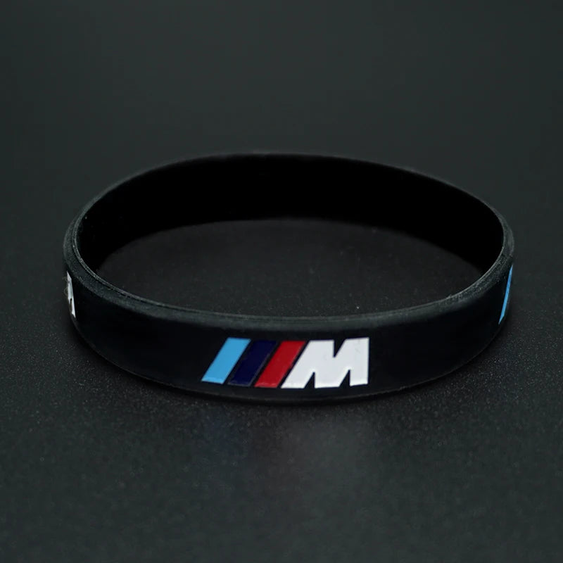 M Power Car Badges Silicone Rubber Wristband Flexible Bracelet Sports Bangle for BMW M2 M3 M5 X1 X3 X5 X6 E46 E39 E36 E60 Seires