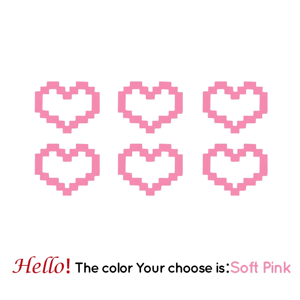Mosaic Heart Love Car Stickers for Car Window Decor Waterproof Heart Sticker for Car / Laptop / Window / Motorcycle Vinyl Decal