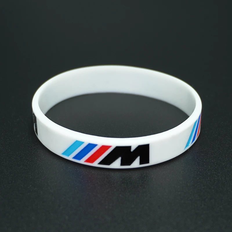 M Power Car Badges Silicone Rubber Wristband Flexible Bracelet Sports Bangle for BMW M2 M3 M5 X1 X3 X5 X6 E46 E39 E36 E60 Seires